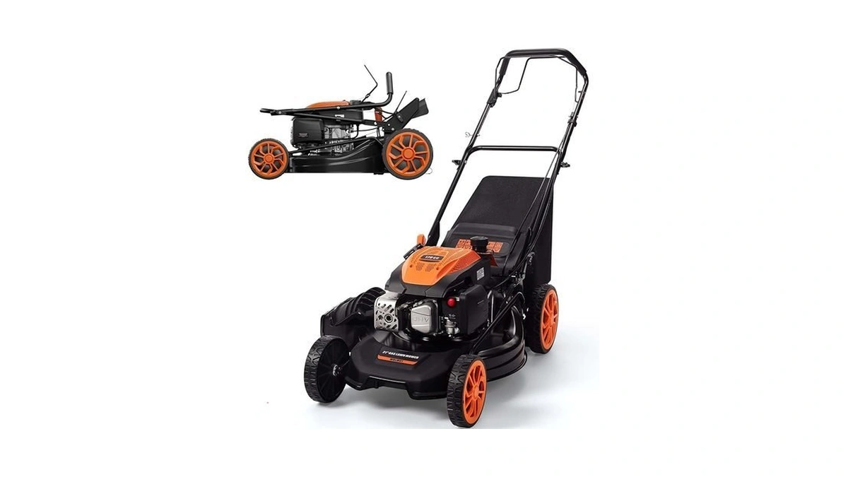 Ezasin 21" Self-propelled Gas Lawn Mower β 170cc 4-stroke Engine,