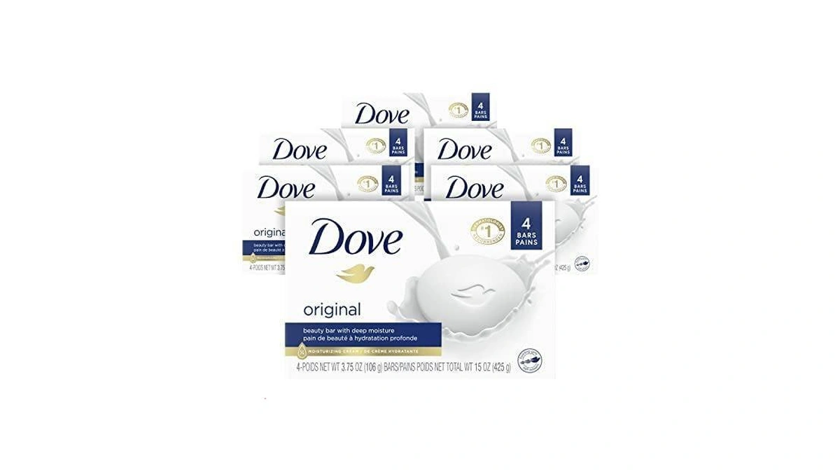 Dove Beauty Bar Soap Original 24 Count For Soft, Smooth