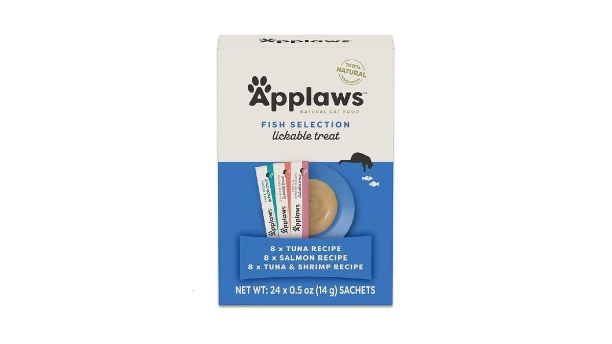 Applaws Lickable Cat Treats, Natural Grain-free PurΓ©e, Made With Limited