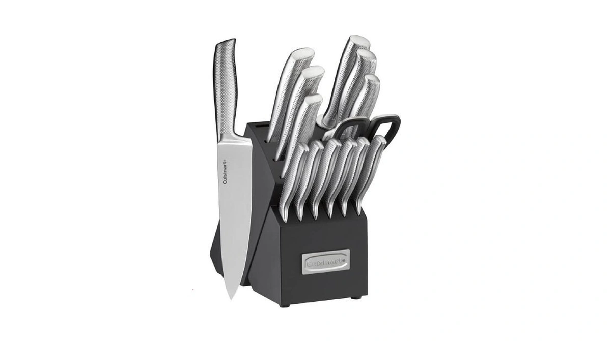 Cuisinart C77ss-15pg 15pc German Stainless Steel Hollow Handle Cutlery Block