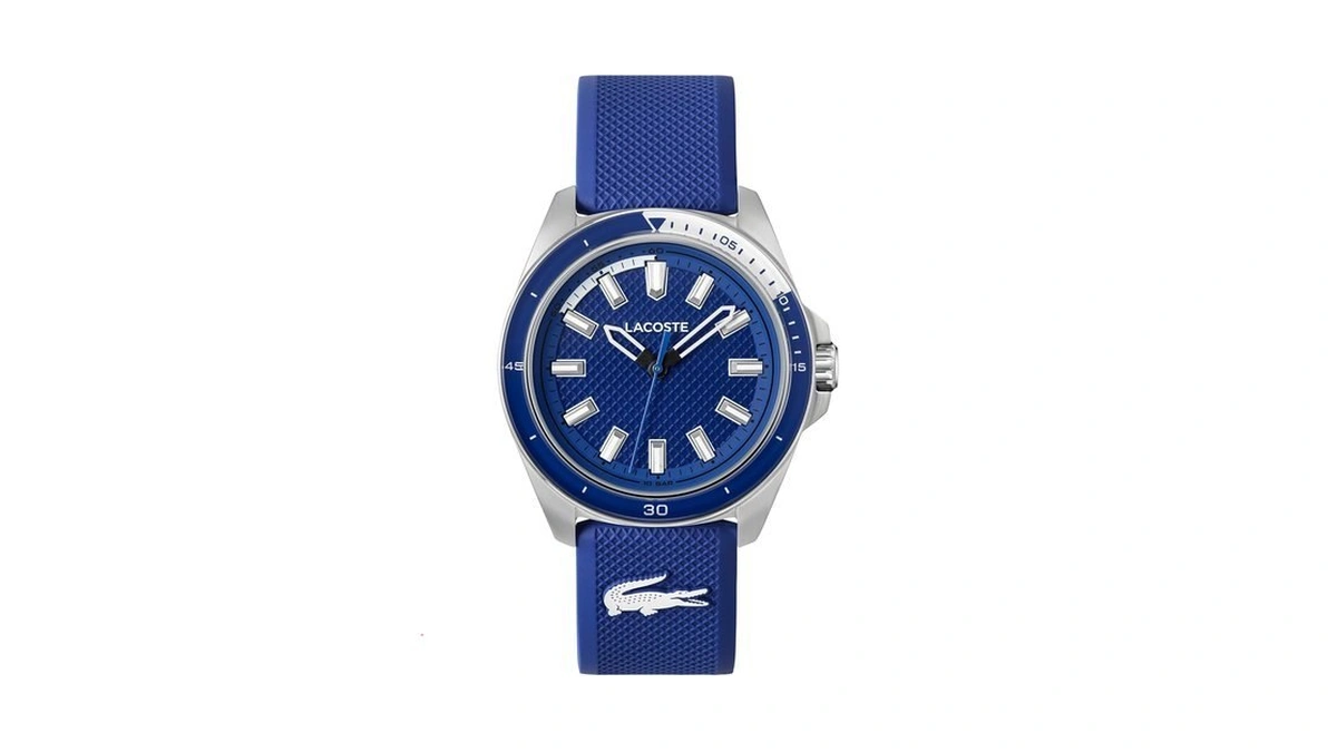 Lacoste Capbreton Men’s Quartz Watch - Silicone Strap, Diving-style Metal