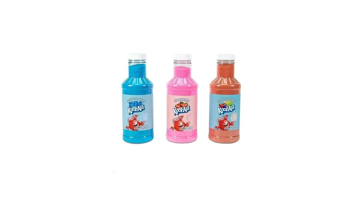 Nostalgia Kool-aid Cotton Candy Variety Kit – 3 Flossing Sugar