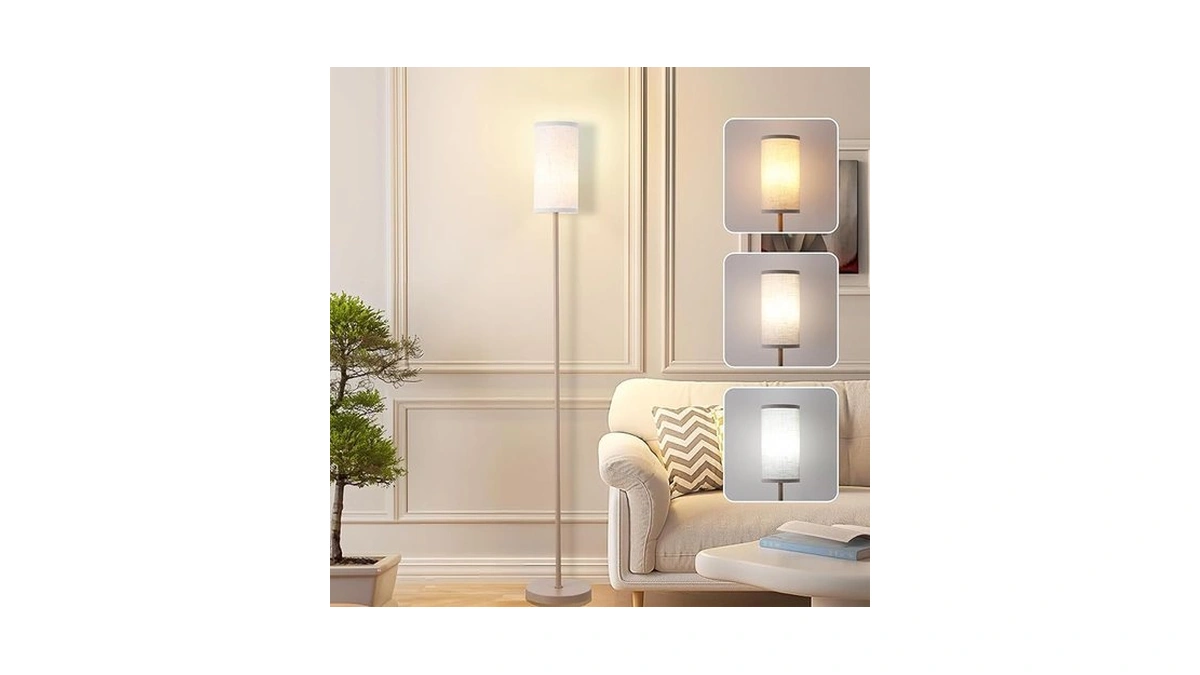 Eoeyyoyb Floor Lamps 3 Color Temperature For Living Room Tall