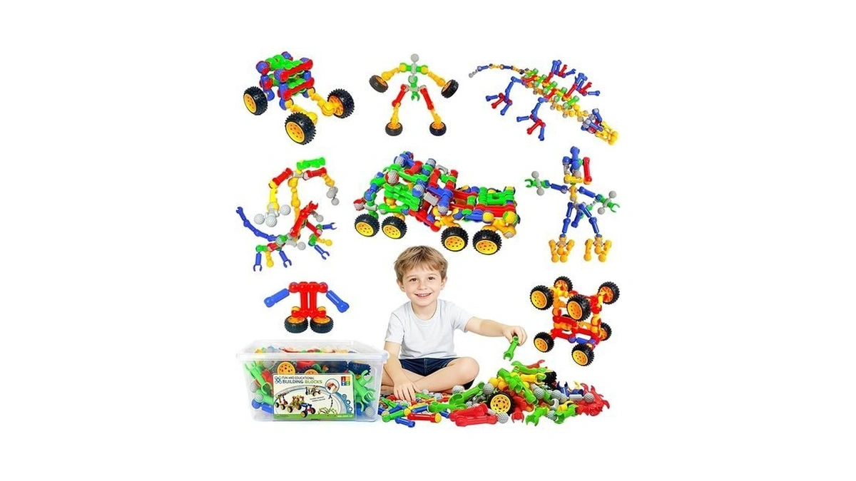 Inovakids Building Blocks - 170 Pcs Stem Building Toys For