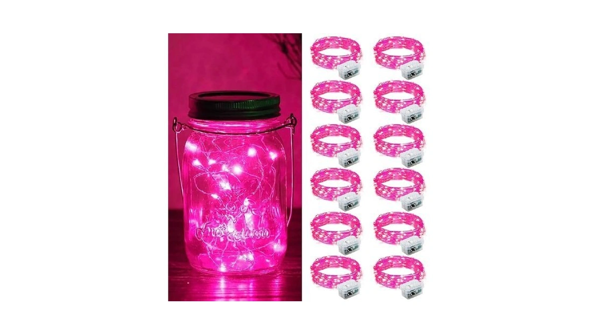 Zgwj 12 Pack Fairy Lights Battery Operated, 7ft 20 Mini