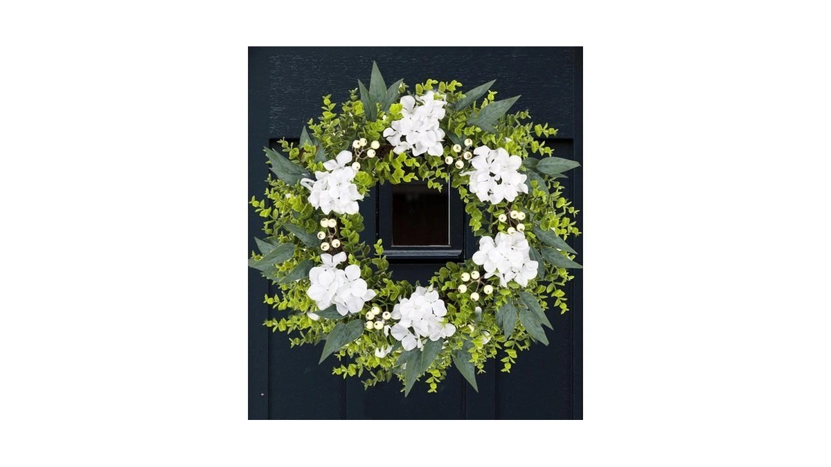 Talvadi 22-24 Inch Eucalyptus And Boxwood Wreaths For Front Door,