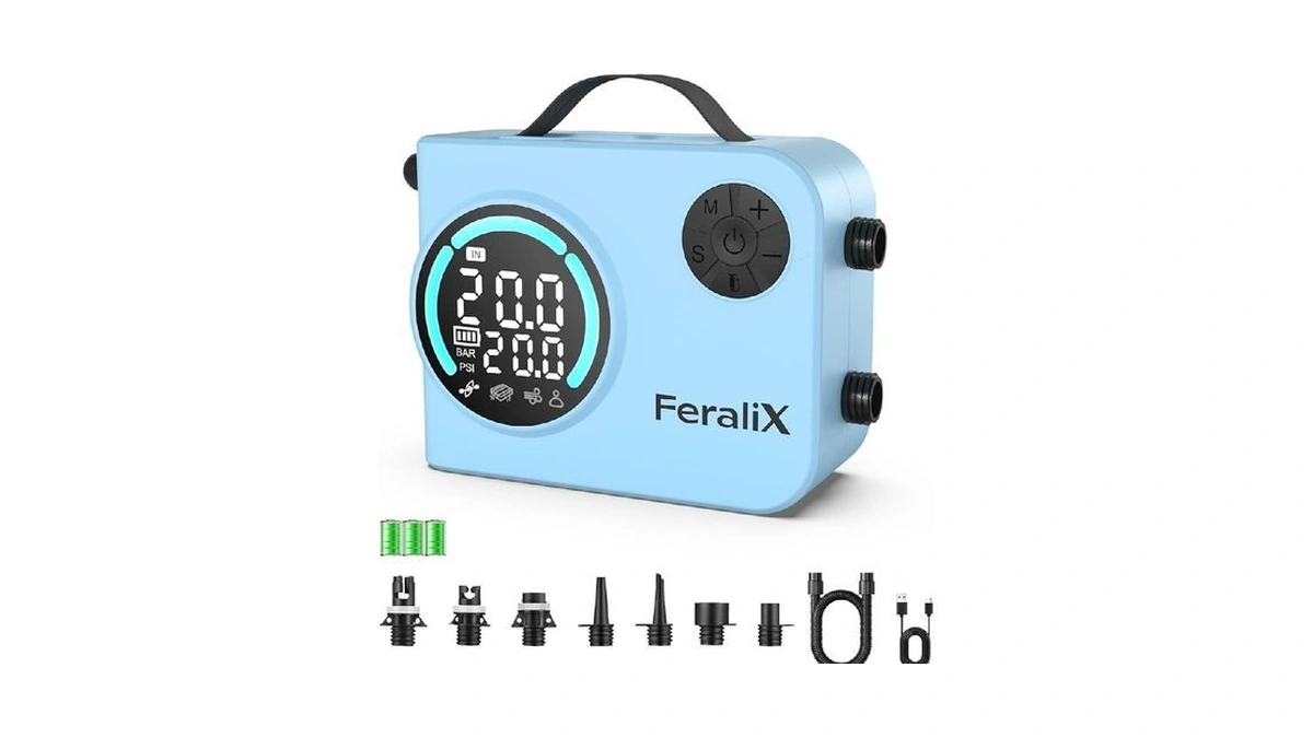 Feralix Electric Paddle Board Pump, 20 Psi Rechargeable Sup Air