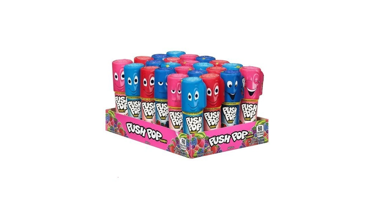 Push Pop Candy Lollipops - Individually Wrapped Variety Candy Party