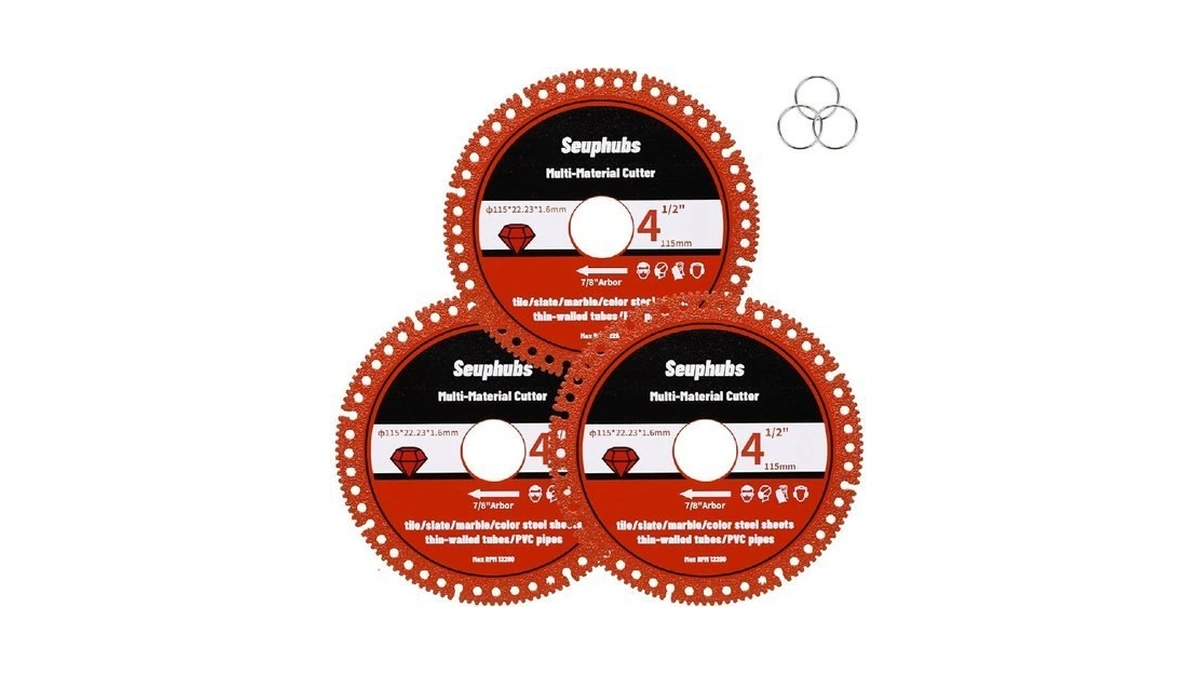 4-1/2 Inch Indestructible Disc For Grinder, 7/8" Arbor, Upgraded Brazed