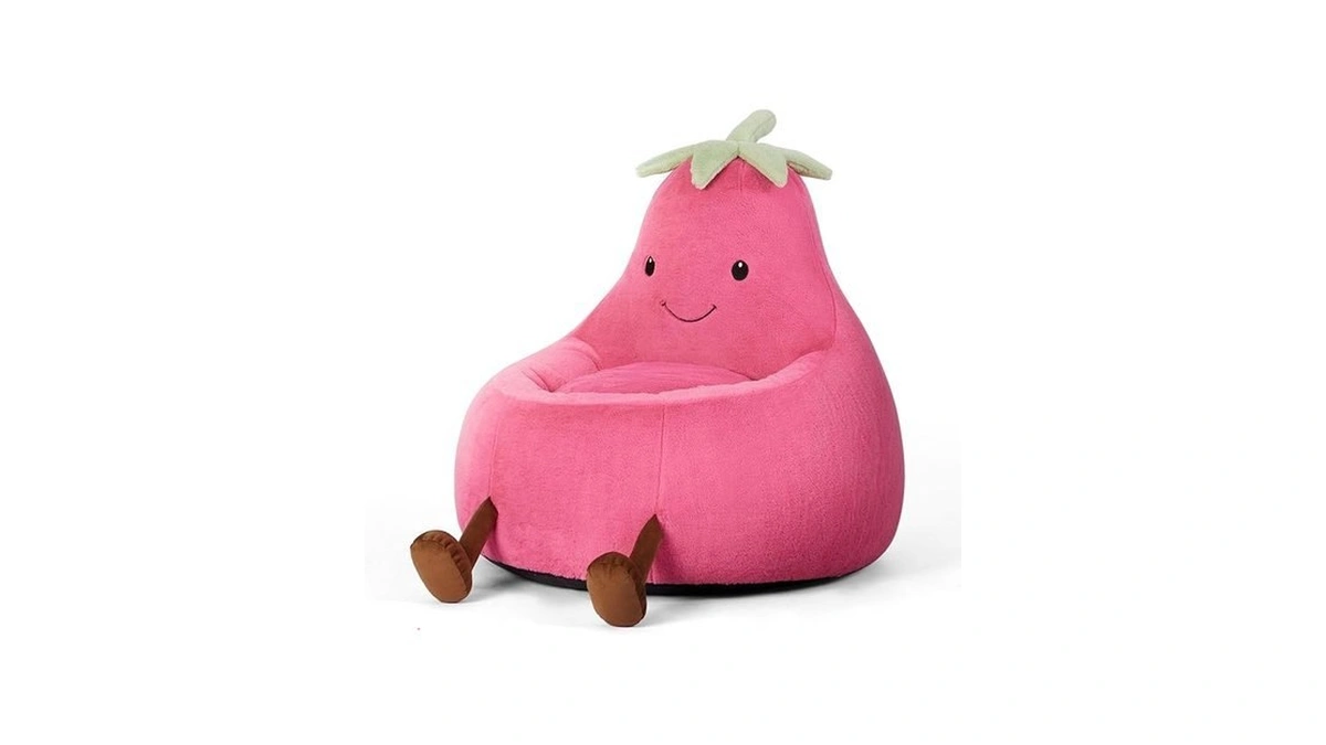 Dumos Kids Bean Bag Chair, Stuffed Toddler Couch With Faux