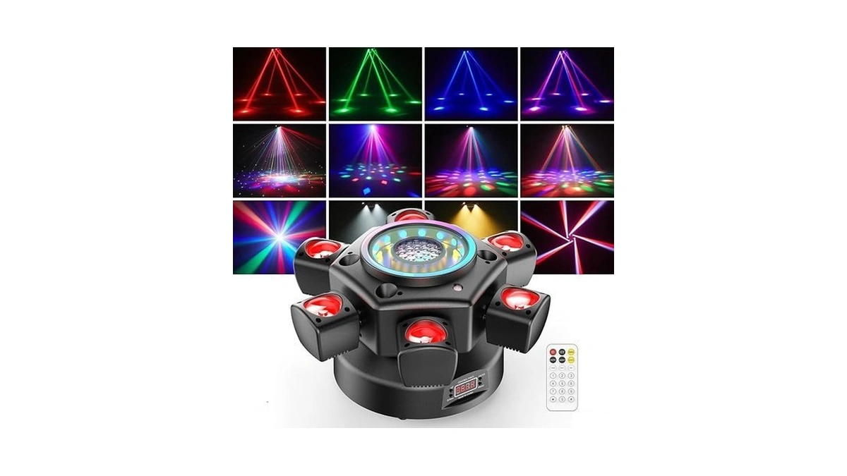 Haly Holy 180w Moving Head Dj Lights, 8-in-1 Led Stage