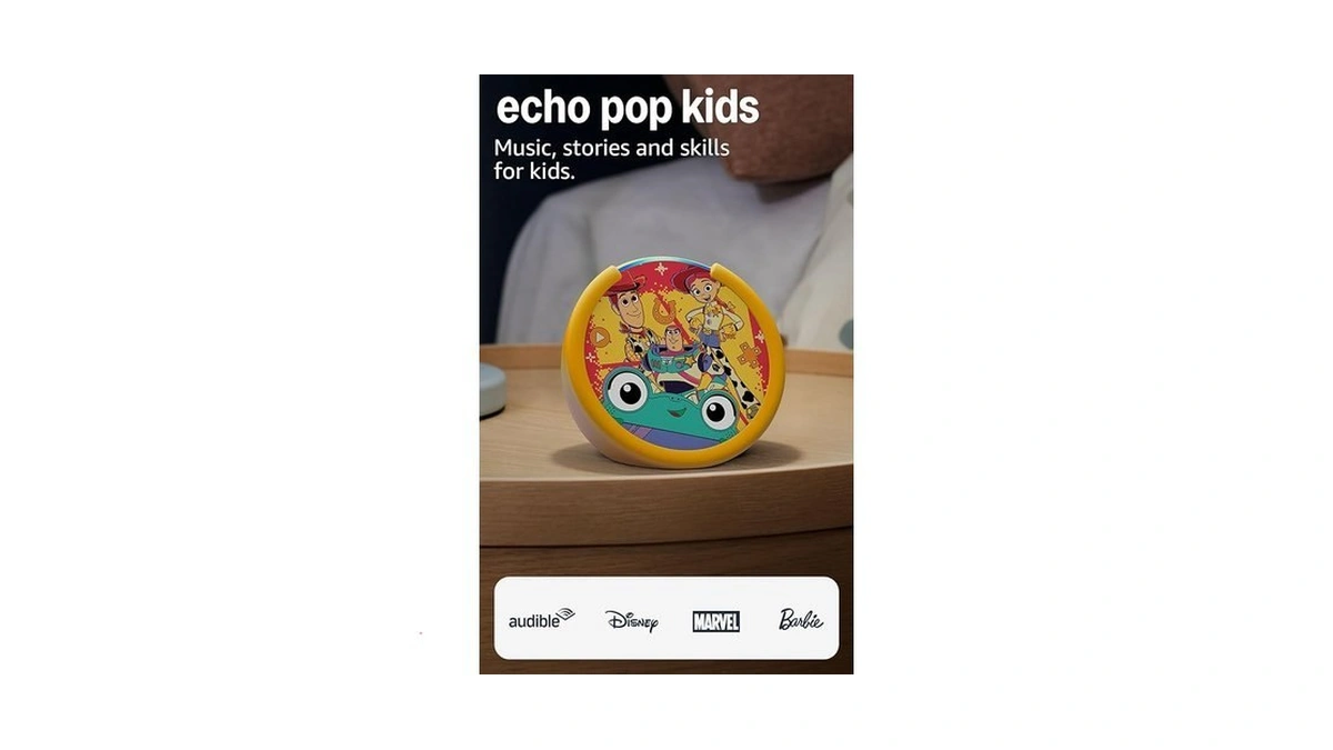Amazon Echo Pop Kids (newest Model), Designed For Kids, Designed