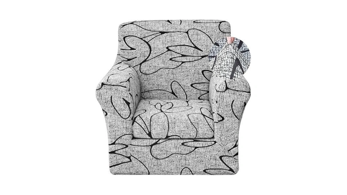 Jqinhome 2 Piece Stretch Sofa Cover Printed Couch Covers, Floral