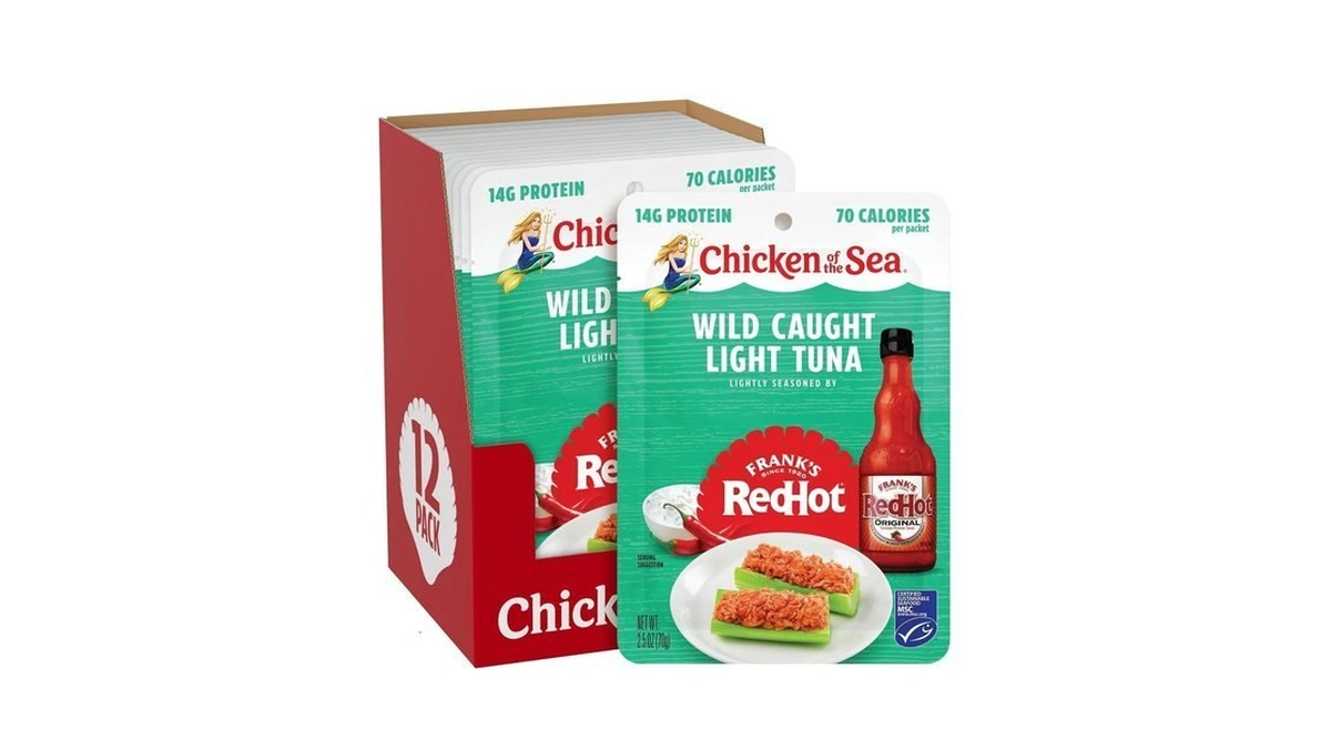 Chicken Of The Sea Frank’s Redhot Wild Caught Light Tuna,
