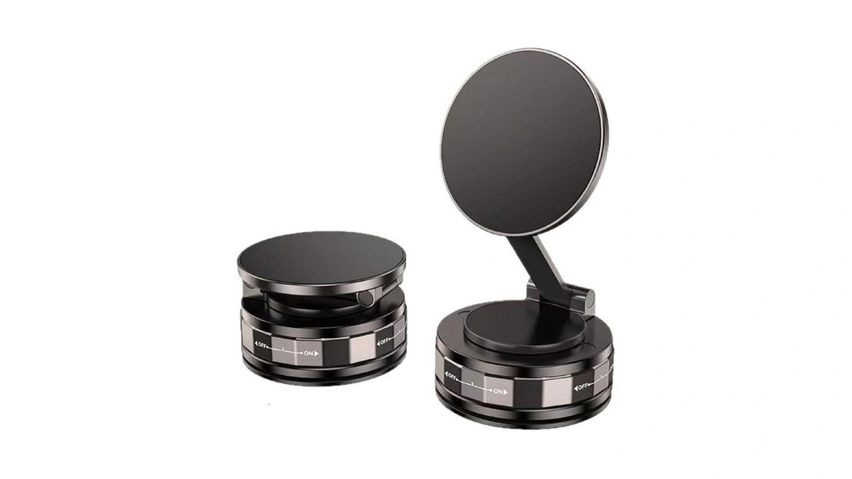 Lenoll Magnetic Car Phone Holder 2x2x1.4 Inch, 360° Dual Axis