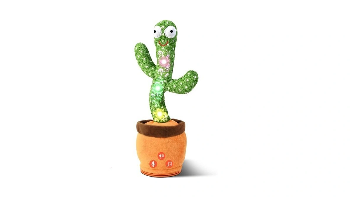 Sanjoin Cactus Baby Toy Talking Dancing Singing Adjustable Volume, Baby