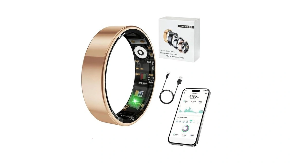 Smart Ring For Women & Men, Stress & Sleep Monitor,