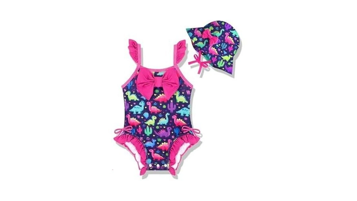 Niknio Toddler Swimsuit Girl Baby Girl Bathing Suit Ruffle One