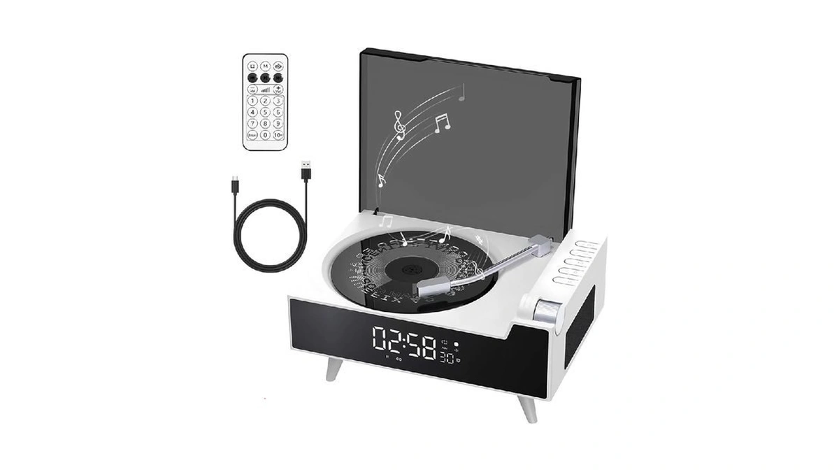 Portable Cd Player For Home With Hi-fi Dual Speakers, Bluetooth