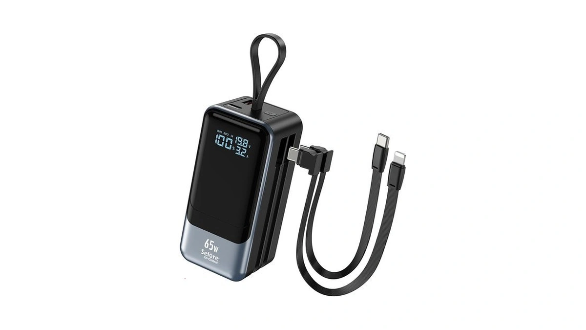 65w Power Bank For Laptop, 18400mah Fast Charging Portable Charger,