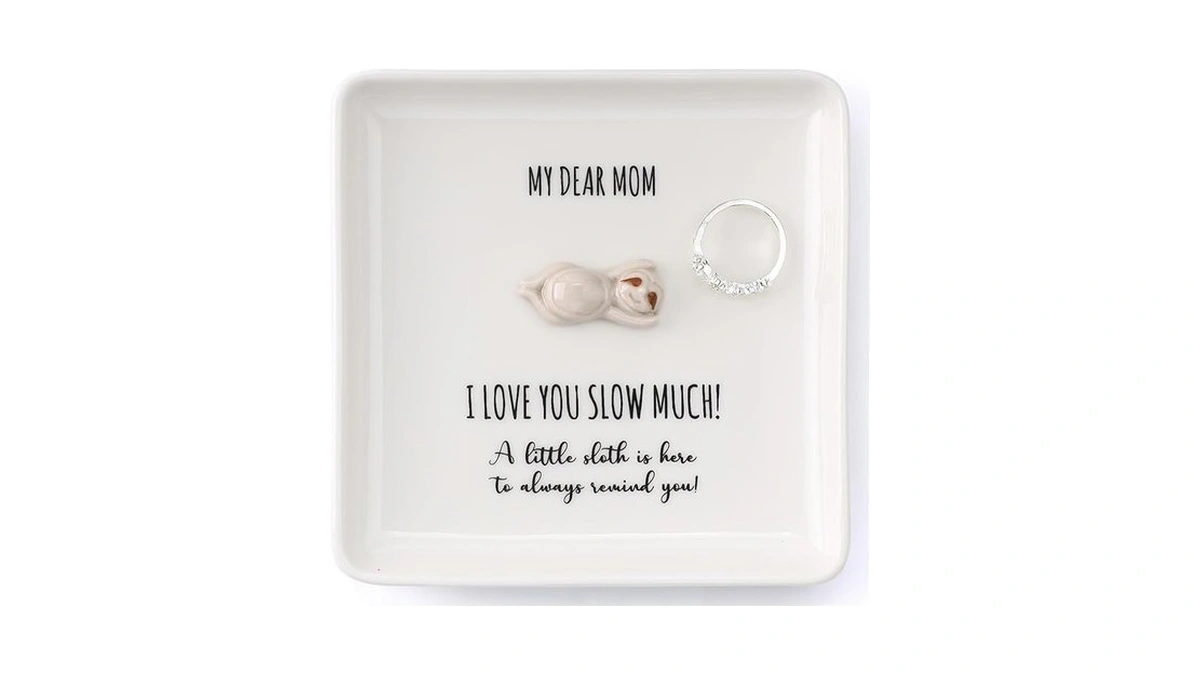 Home Smile Sloth Jewelry Dish Tray-birthday Mother's Day Gifts For