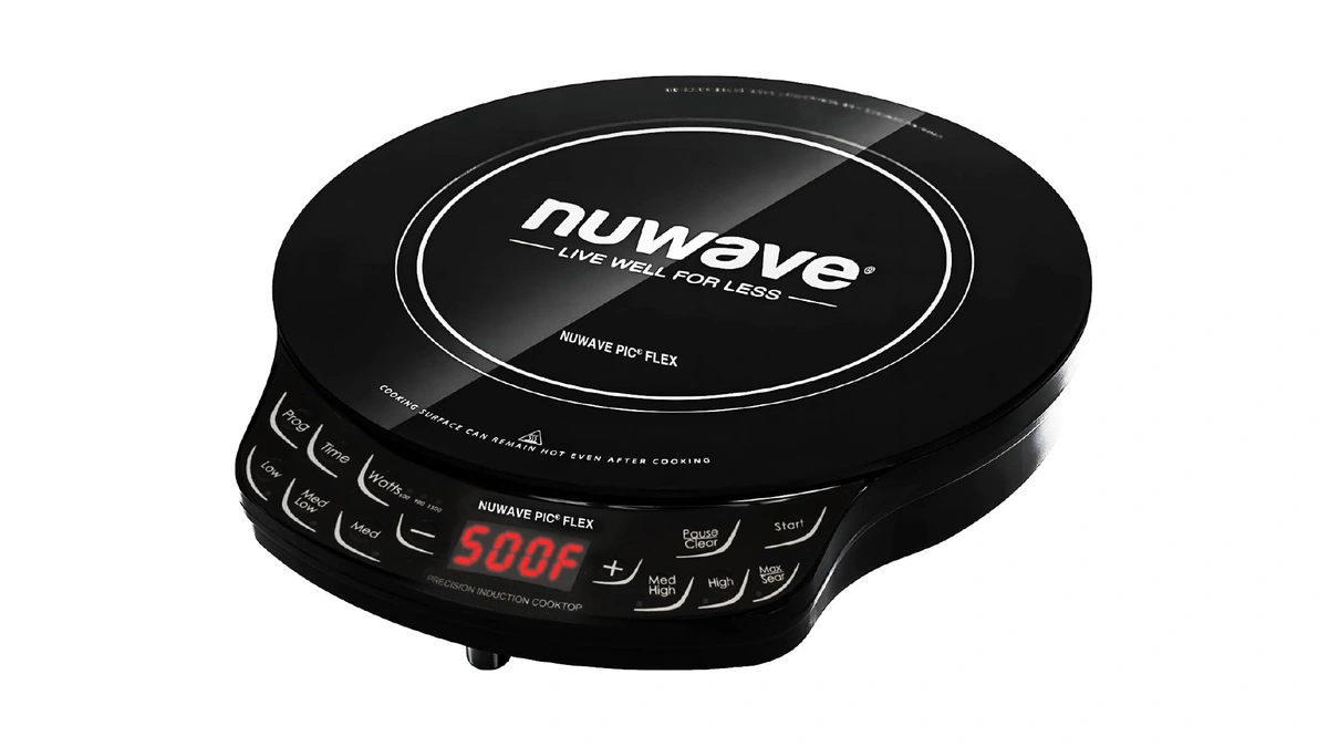 Nuwave Flex Precision Induction Cooktop, 10.25” Shatter-proof Ceramic Glass, 6.5”
