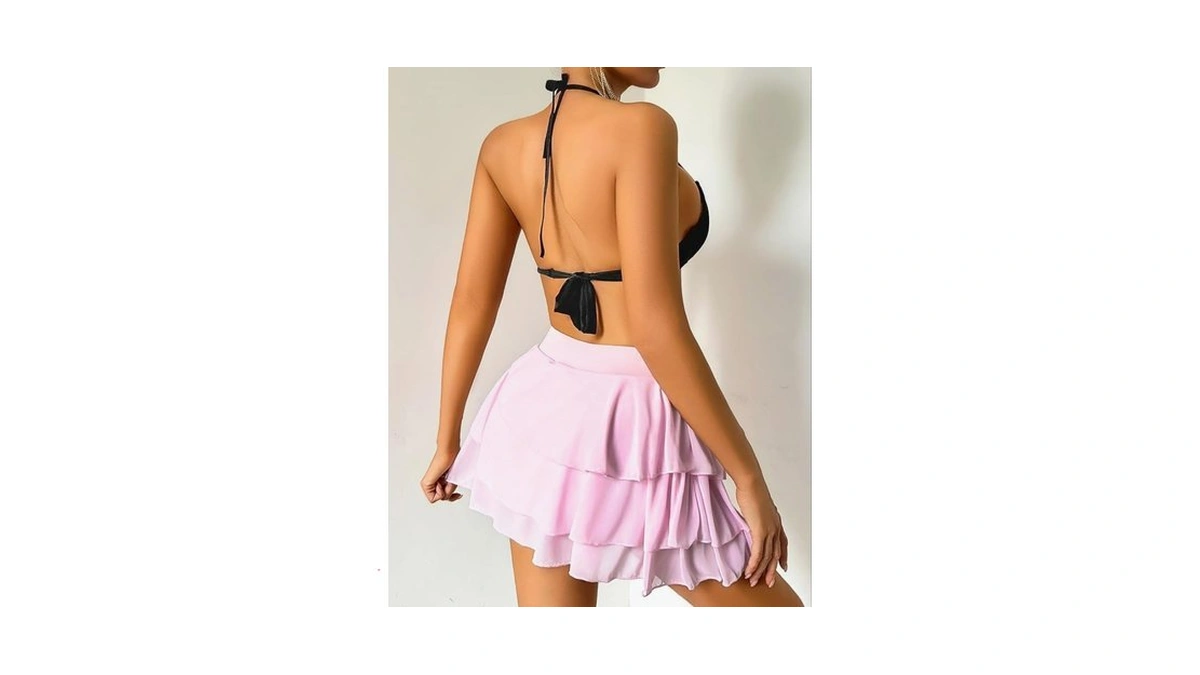 Avidlove Pink Skirt For Women With Shorts A Line Hight