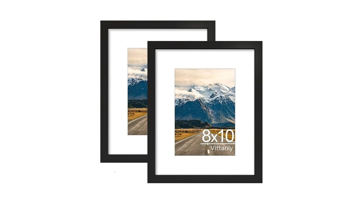 Vittanly 8x10 Picture Frames Set Of 2, Display Photo 5x7