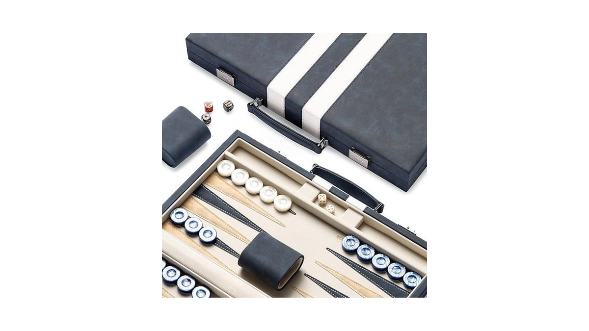 Lingle 15inch Backgammon Sets For Adults, Classic Backgammon Board With