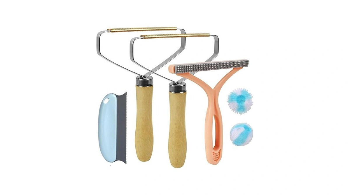 Pet Hair Removal Tool: 6 Pcs Dog Cat Hair Remover