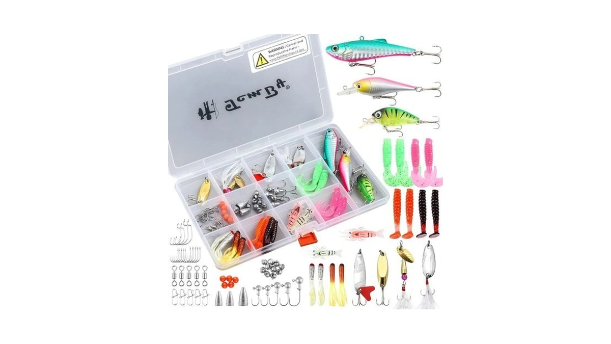 Tcmby Fishing Lures Bait Tackle Kit Set For Freshwater Trout