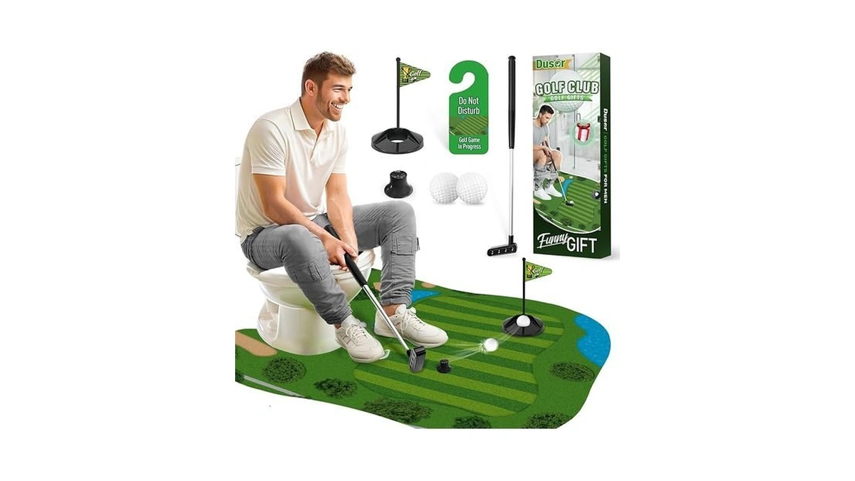 Toilet Golf Gifts For Men, Funny Father‘s Day Gifts For