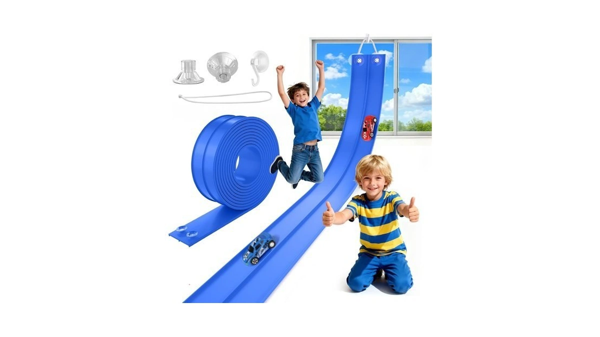 Taemvv 15 Ft Dual Flexible Race Track For Kids, Diy