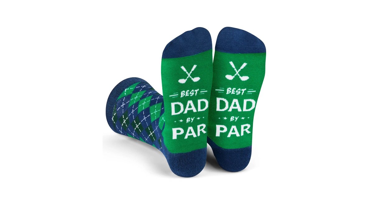 Lavley Best Dad By Par Golf Socks For Men -