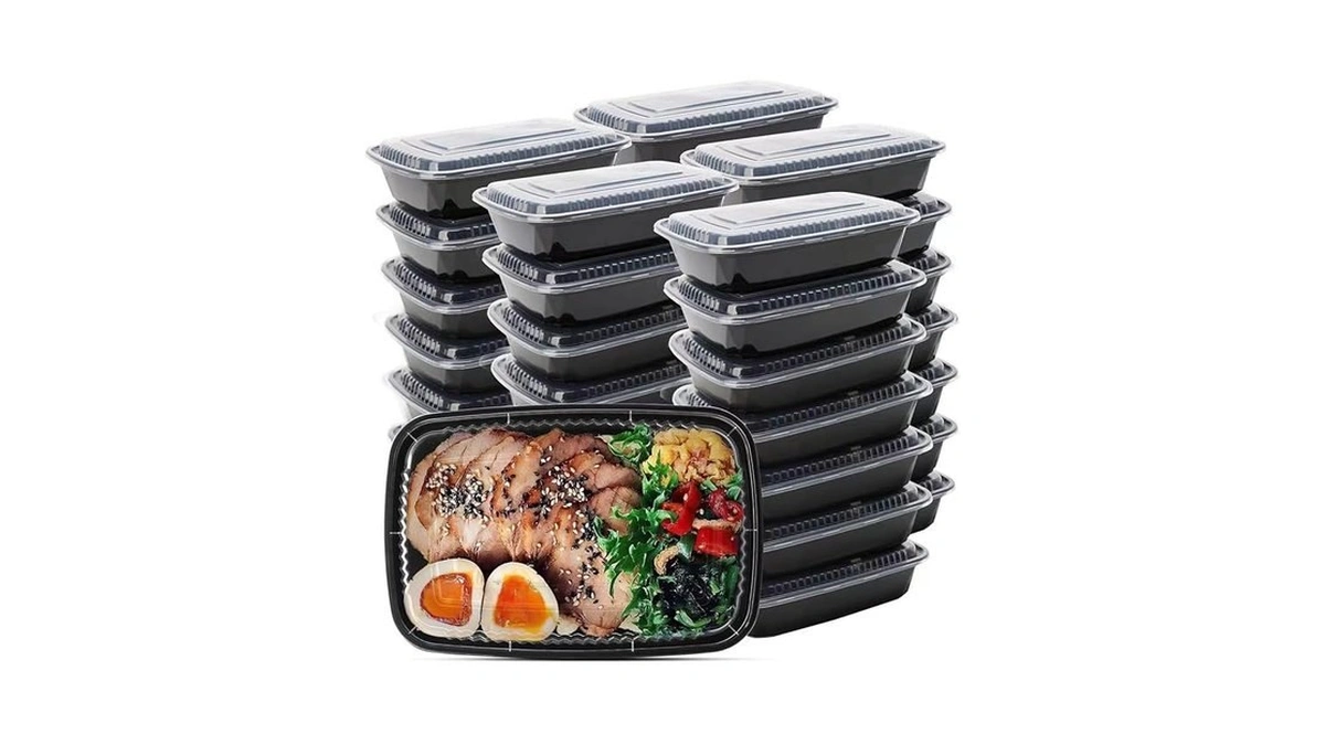 Wuhuixoz Meal Prep Container, 50 Pack 32 Oz Food Storage
