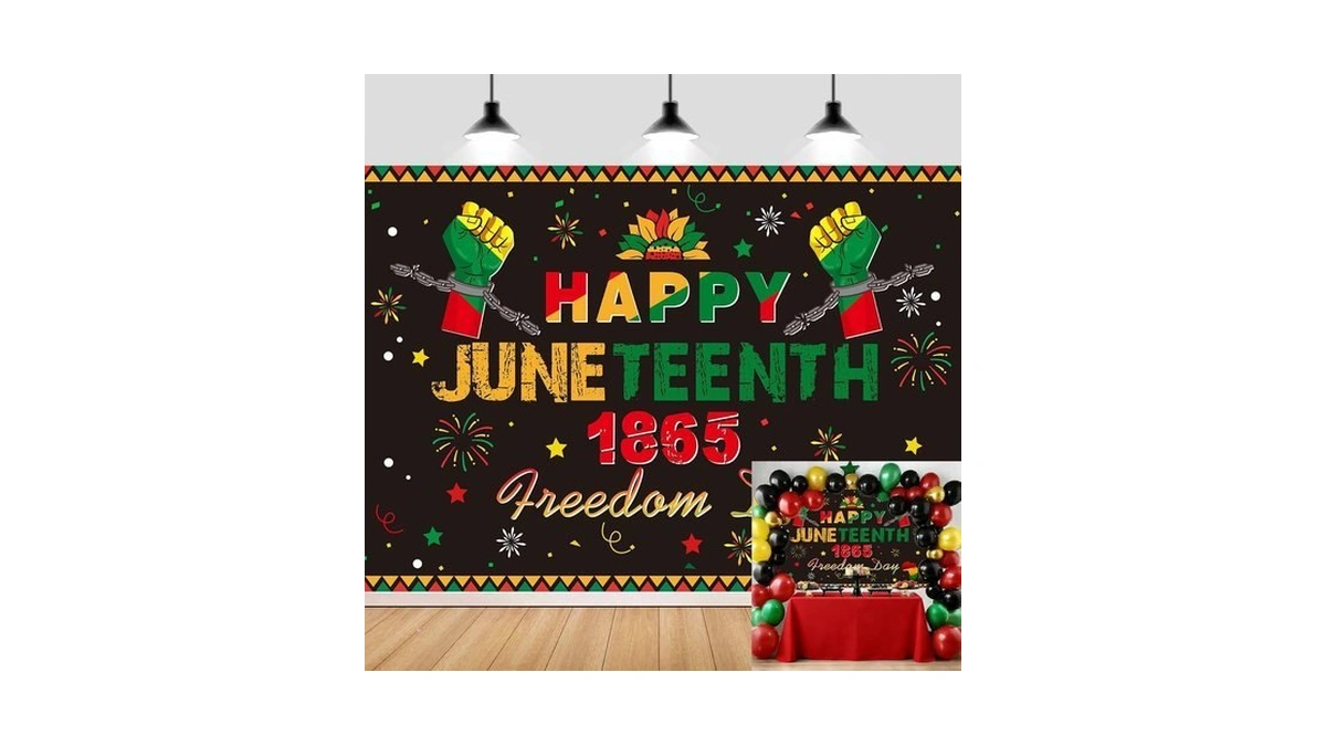Happy Juneteenth 1865 Freedom Day Backdrop African American Emancipation Day