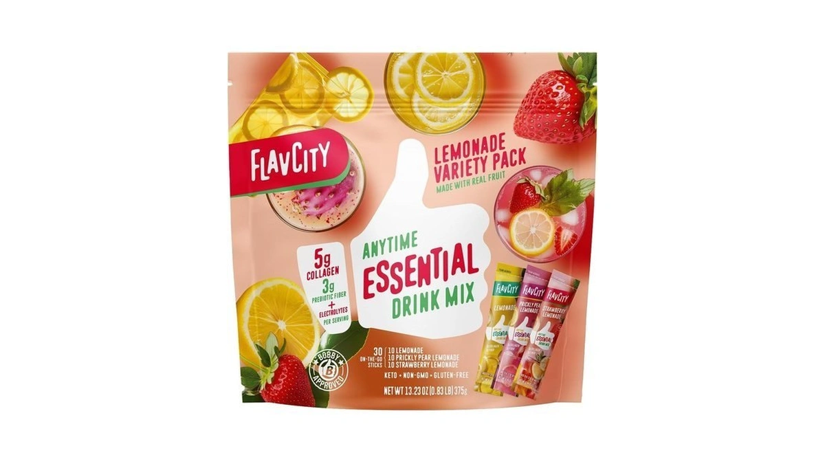 Flavcity Anytime Essential Lemonade Variety Pack - Powder Drink Mix