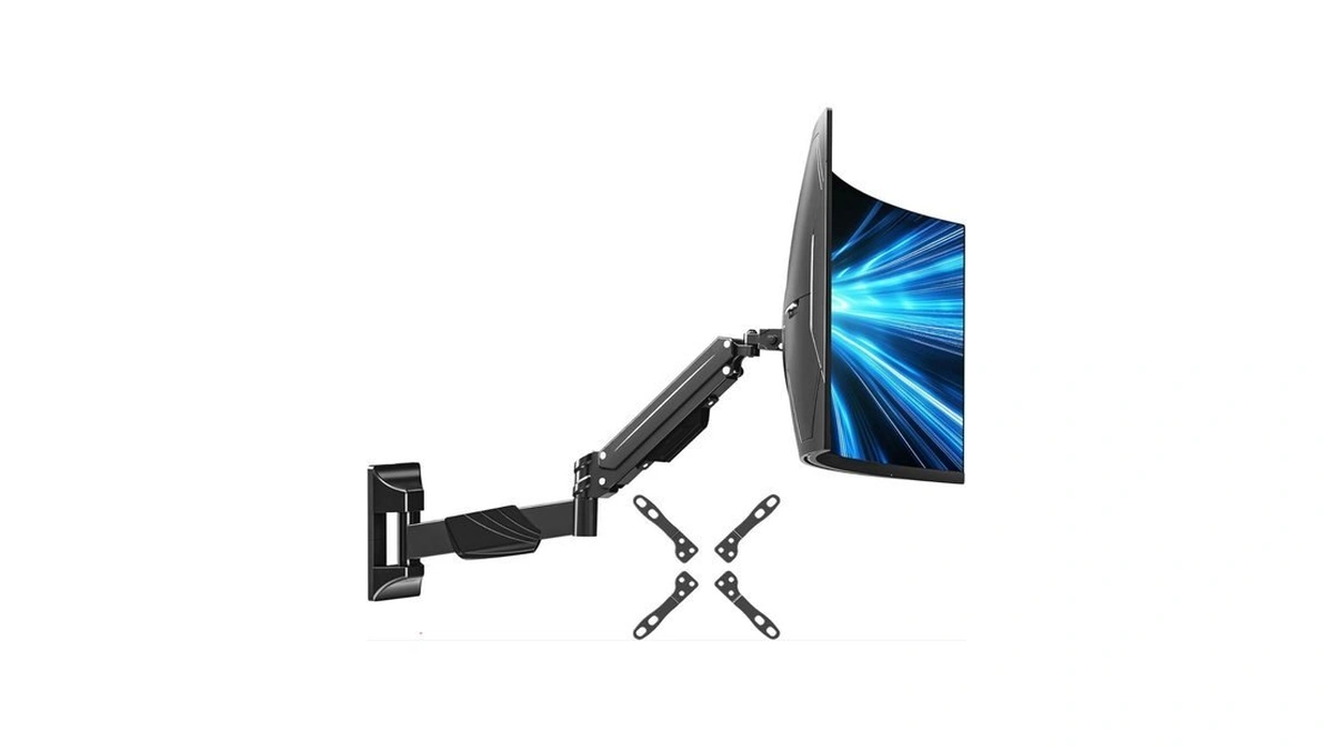 Mountup Monitor Wall Mount For 22-43 Inch Curved Screens, Holds