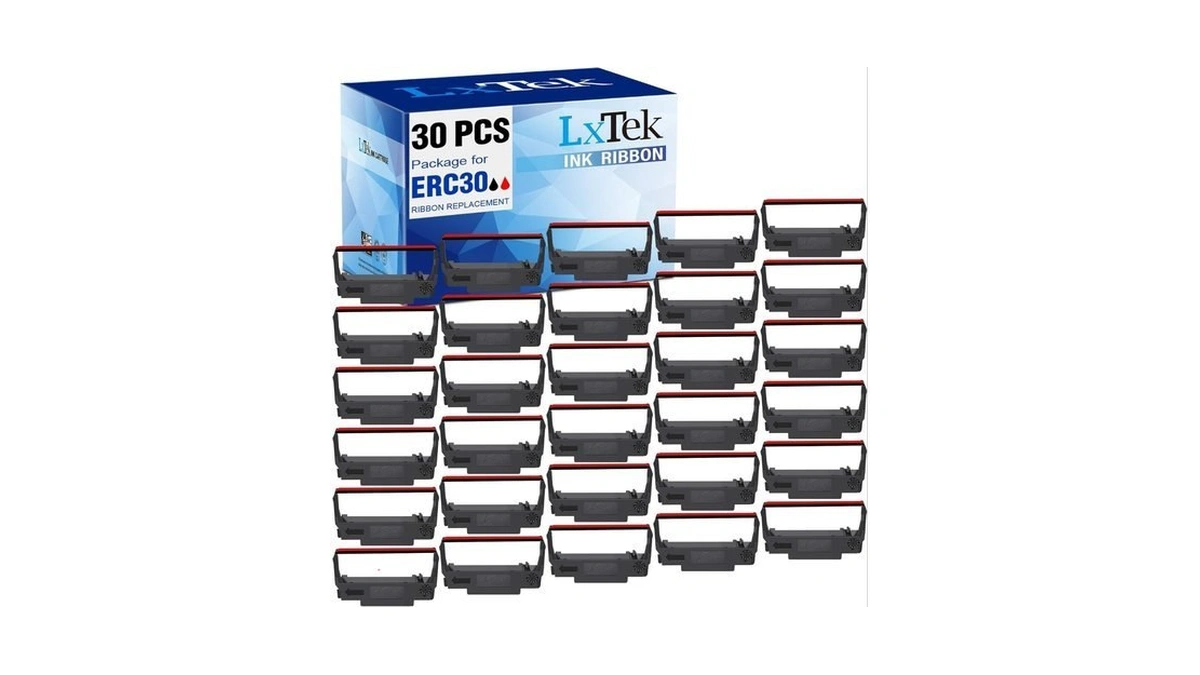 Lxtek 30 Pack Compatible Erc30 Ribbon Replacement For Erc-30, Erc