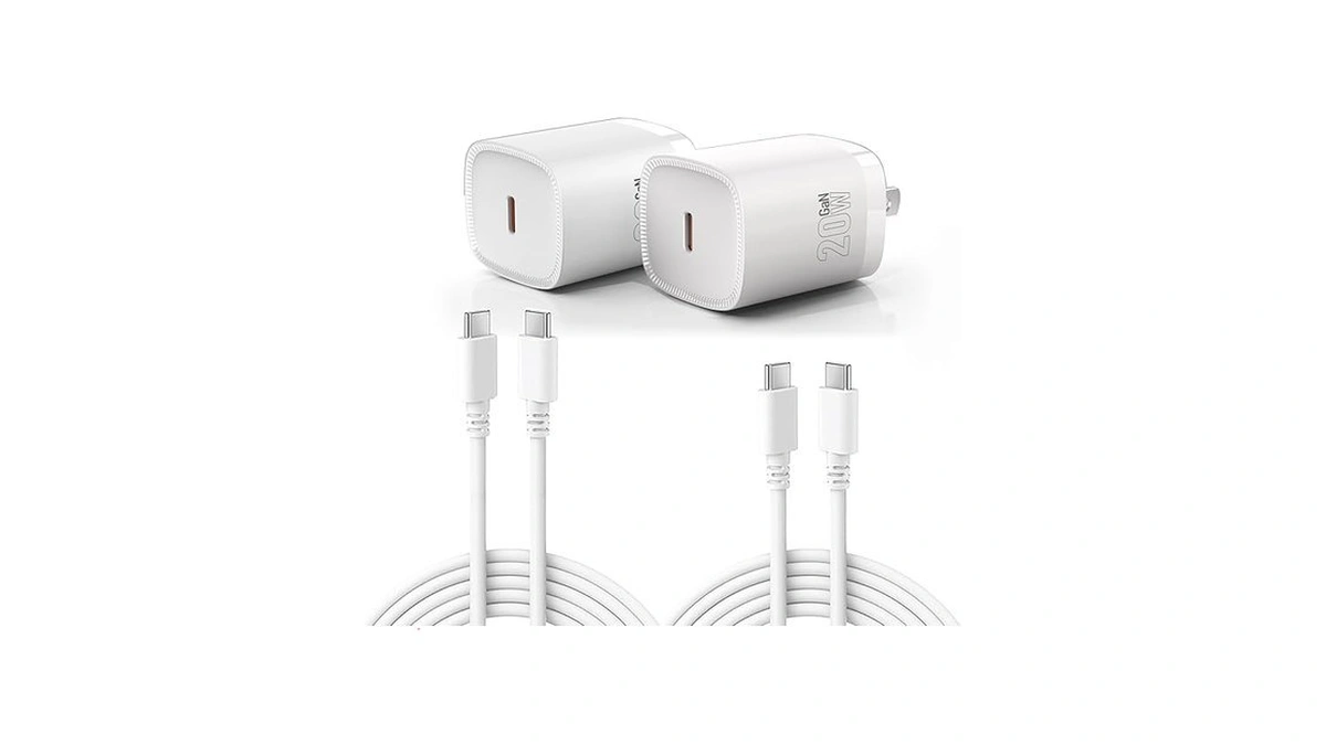 Nepagz 2-pack 20w Usb-c Pd Fast Charging Block, 6ft C