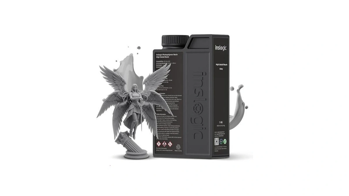 Inslogic 14k High Detail 3d Printer Resin, Smooth Matte Finish