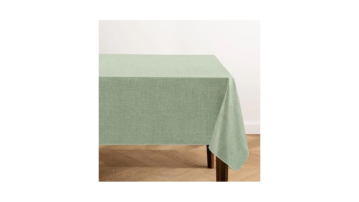 Elrene Home Fashions Monterey Linen Inspired Water- And Stain-resistant Vinyl
