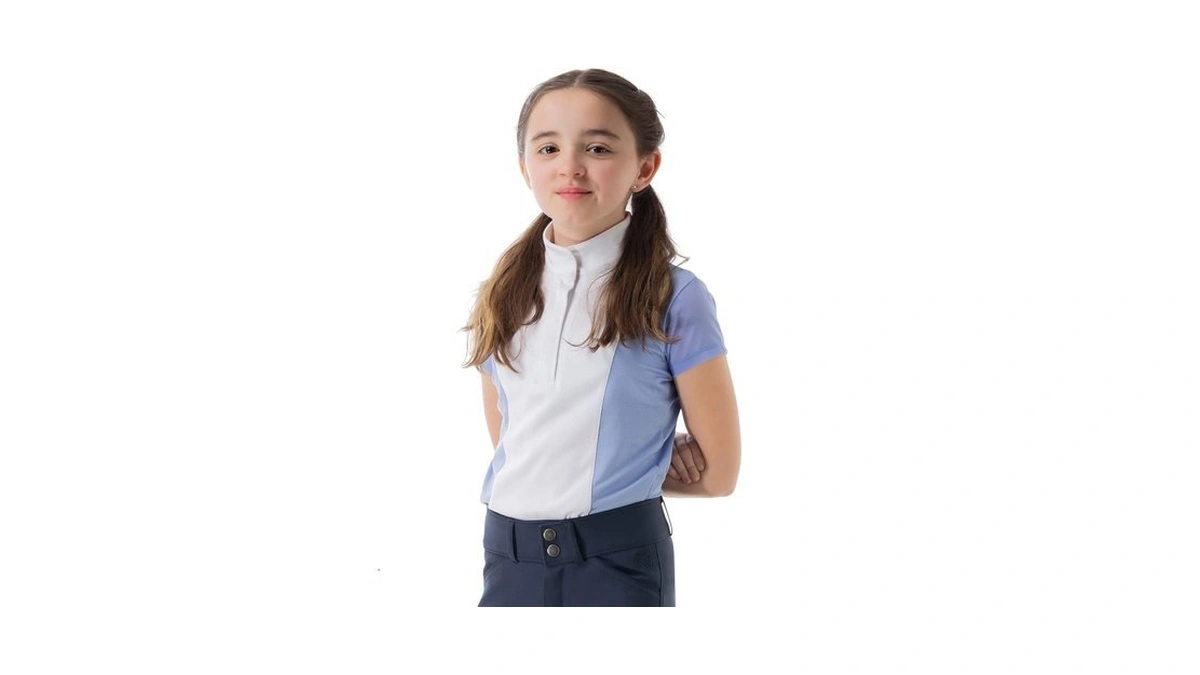 Equinavia Charlotte Kids Equestrian Show Shirt - Short Sleeved Performance