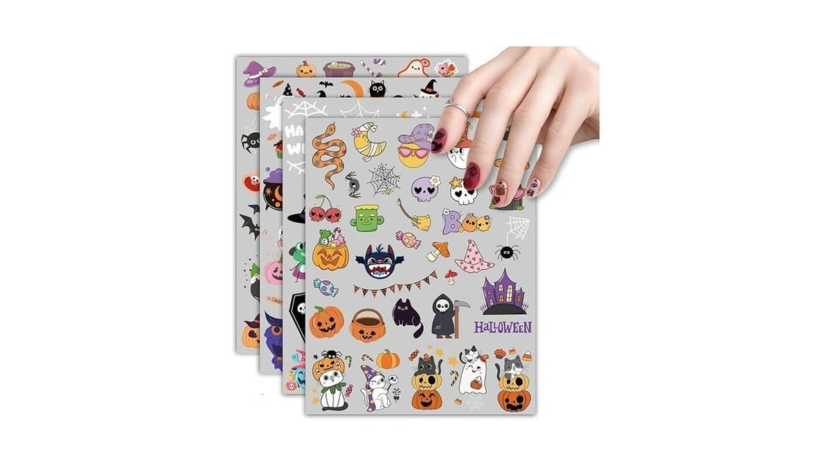 Halloween Nail Stickers Use Code V3zj...