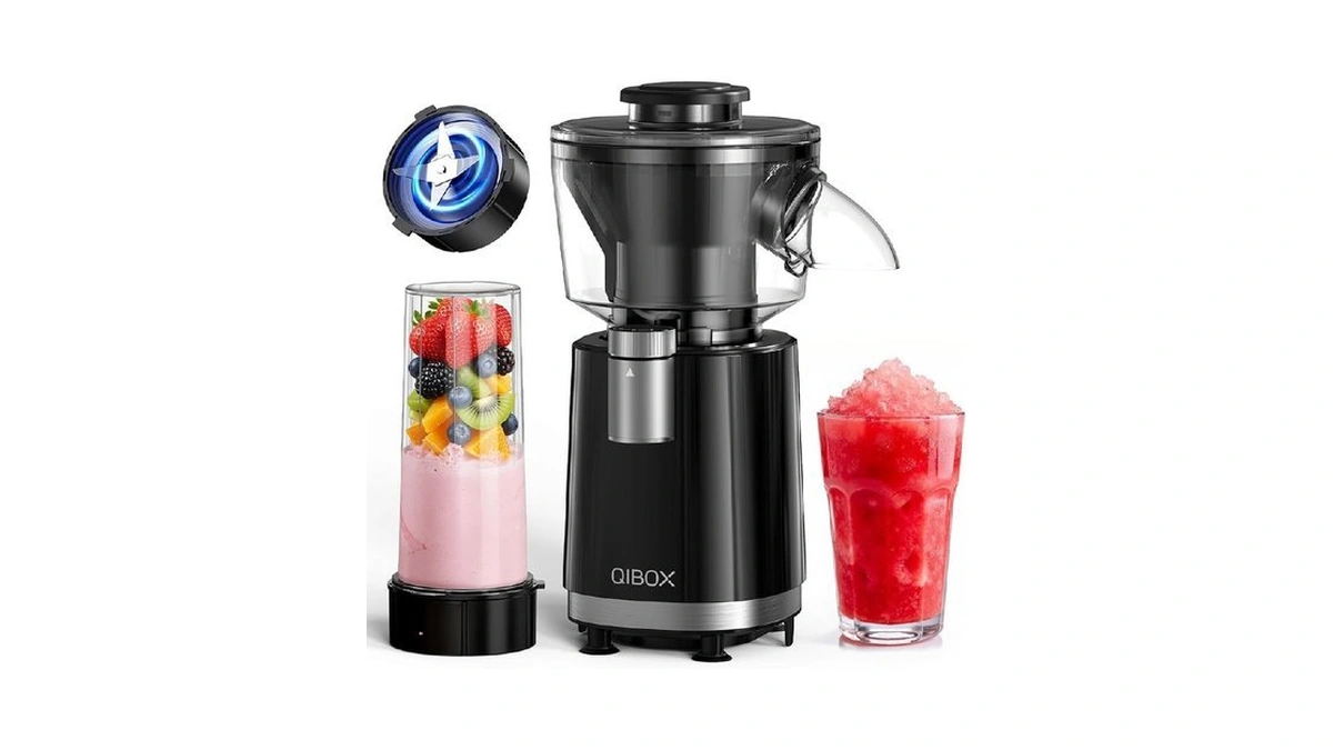Qibox Snow Cone Machine & Smoothie Blender 2 In 1,