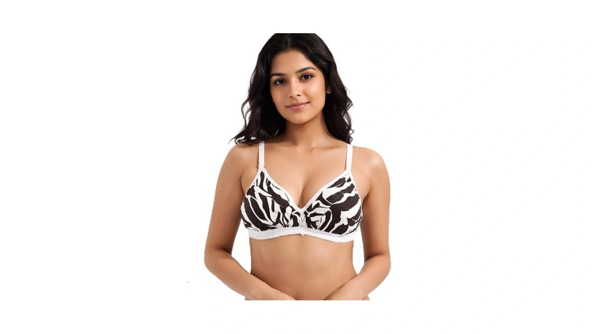 Women’s Non Padded Wirefree Bra, Soft Comfortable Everyday Bra With