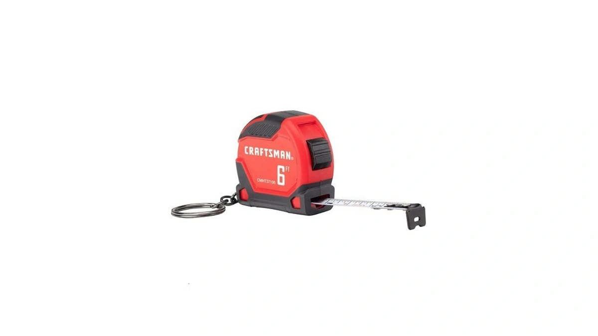 Craftsman Keychain Tape Measure, 6 Ft (cmht37106g)