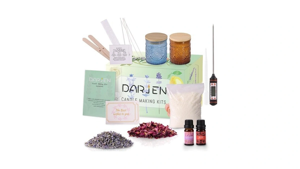 Darjen Candle Making Kits For Adults- Soy Candle Making Supplies