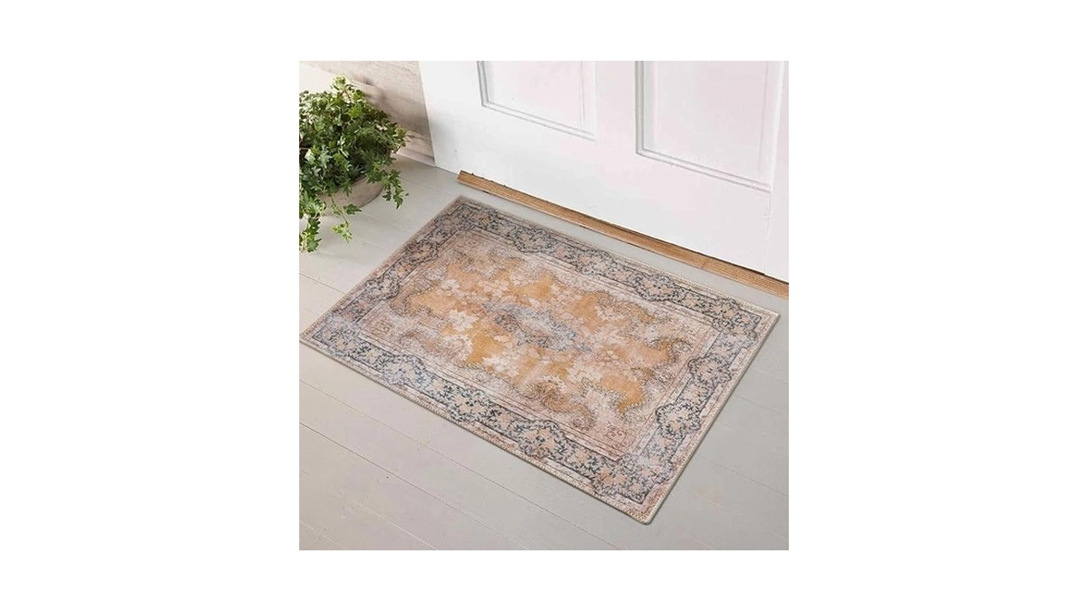 Decomall Maila Small Rug 2x3ft, Washable Doormat, Bohemian Rug For