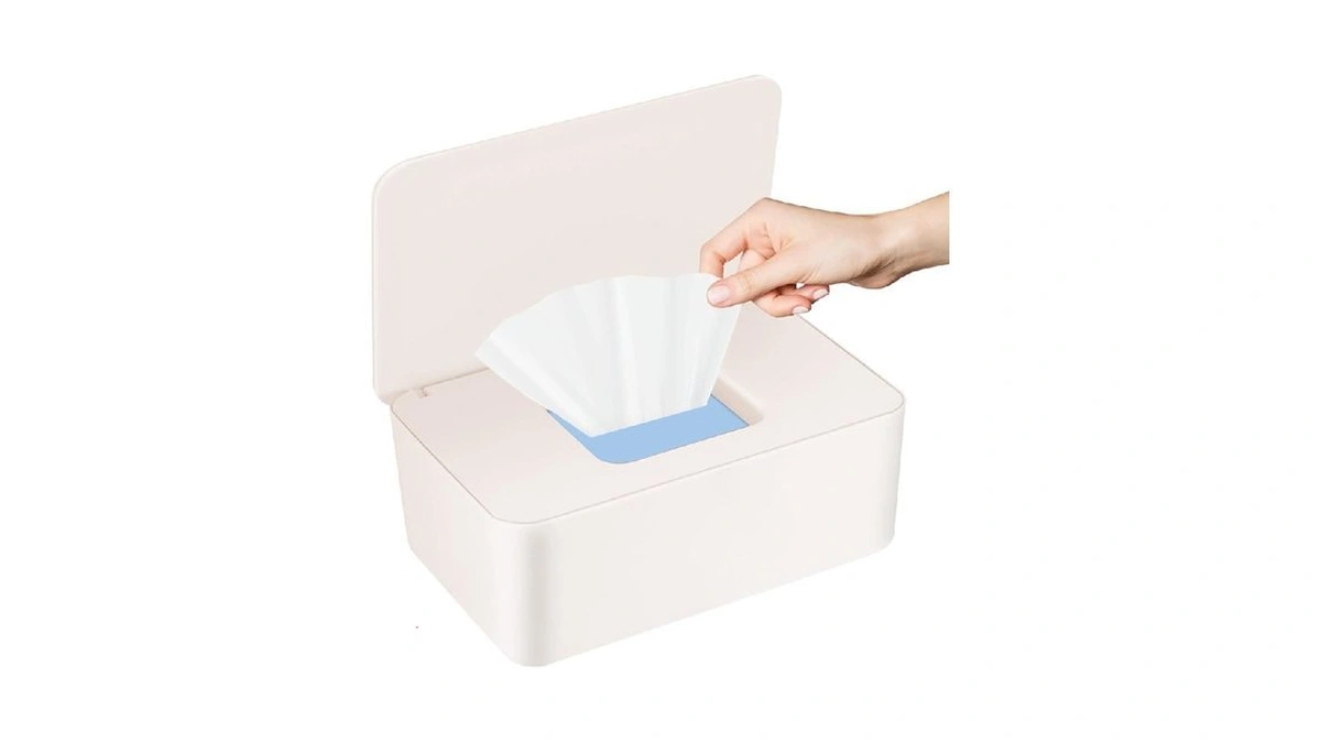 Abnaok Baby Wipes Dispenser, Wet Tissue Box With Sealing Design